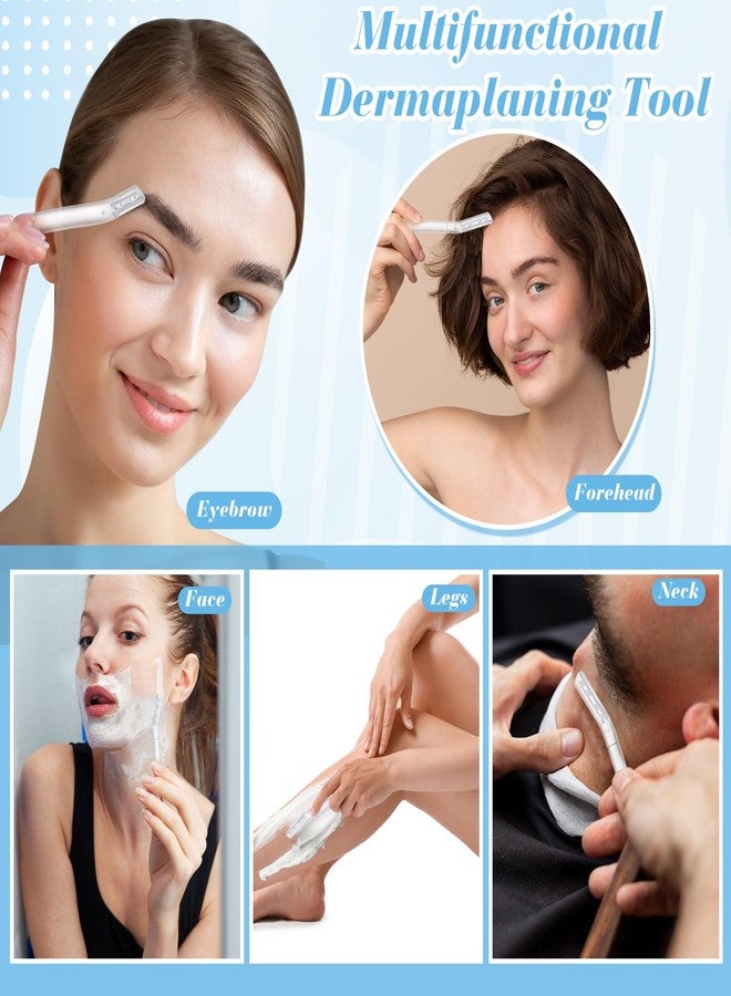 ProSuites 16 Count Dermaplane Razor for Women Face, Professional Facial & Eyebrow Hair Remover, Gentle Skin Exfoliation with Precision Blades，Transparent - Image 5